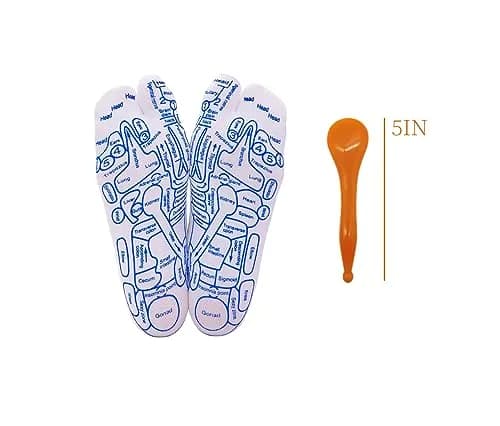 Broman Reflexology Socks for Foot Massage with Acupressure Pen, Men's Size, 1 Pair | Professional Foot Acupoint Mapping thumbnail 6