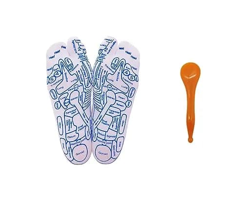 Broman Reflexology Socks for Foot Massage with Acupressure Pen, Men's Size, 1 Pair | Professional Foot Acupoint Mapping thumbnail 1