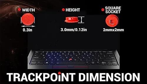LeFix 3PCS 3.0mm Trackpoint Cap Red | Lenovo Thinkpad Replacement Part (70-120c) thumbnail 2