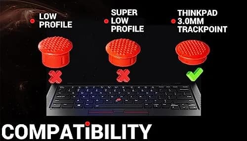 LeFix 3PCS 3.0mm Trackpoint Cap Red | Lenovo Thinkpad Replacement Part (70-120c) thumbnail 3