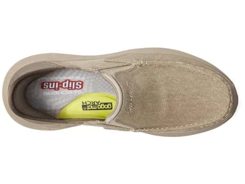 Skechers Men's Parson - Dewitt Hands Free Slip-In Casual Shoes, Beige, 14 (35.3cm) | Effortless Comfort & Support thumbnail 2