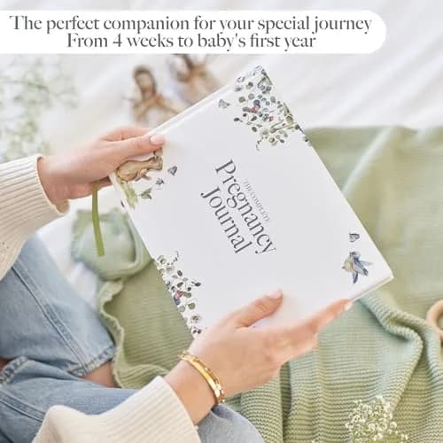 Bibi & Beau Woodland Pregnancy Journal 196 Pages | Weekly Pregnancy Planner & Scrapbook thumbnail 6