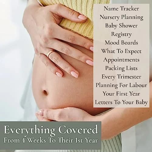 Bibi & Beau Woodland Pregnancy Journal 196 Pages | Weekly Pregnancy Planner & Scrapbook thumbnail 7