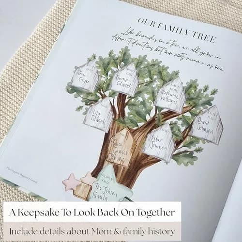 Bibi & Beau Watercolour Pregnancy Journal & Baby Memory Book 196-Page Hardcover | Complete First-Time Mom Planner thumbnail 8