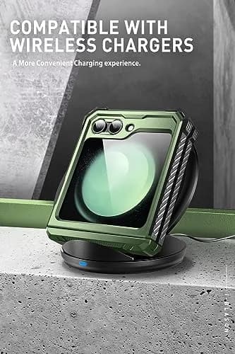 i-Blason for Samsung Galaxy Z Flip 5 Case with Stand, Dark Green | Shockproof Flip Cover thumbnail 4