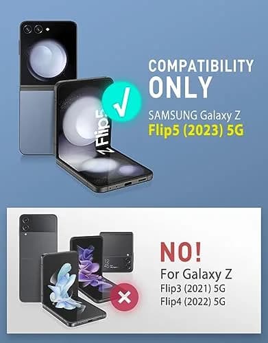 i-Blason for Samsung Galaxy Z Flip 5 Case with Stand, Blue | Drop & Hinge Protection thumbnail 9