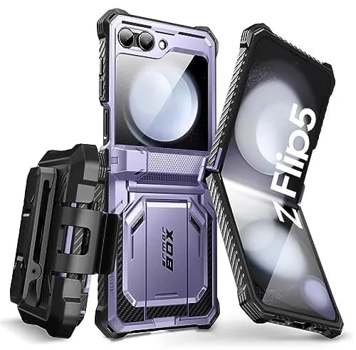 i-Blason Galaxy Z Flip 5 Case with Stand Mauve | Shockproof & Hinge Protection thumbnail 1