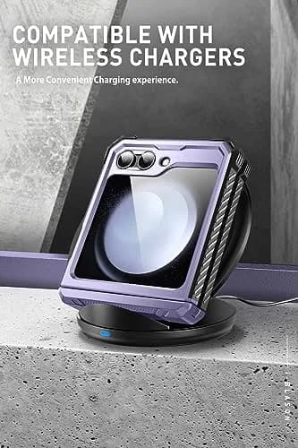 i-Blason Galaxy Z Flip 5 Case with Stand Mauve | Shockproof & Hinge Protection thumbnail 4