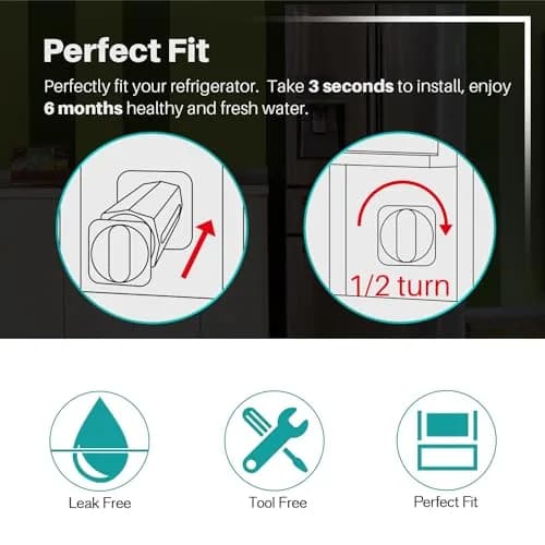 ICEPURE PLUS RWF4200B Refrigerator Water Filter 3-Pack | NSF Certified Heavy Metals Removal thumbnail 6