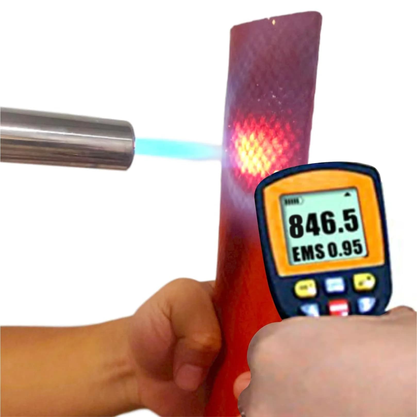 Ummickl Red Fuel Line Heat Shield Insulation Sleeve 10mm (3/8" ID) x 1.5m (5ft) | High Temp Silicone Coated Fiberglass - view 2
