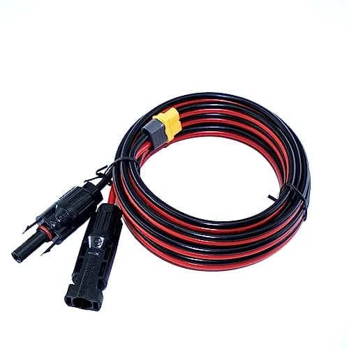 iHaospace Solar to XT60 Charging Cable 10FT (3.04m) | 12AWG Tinned Copper, 300V Rated, IP68 Waterproof thumbnail 1