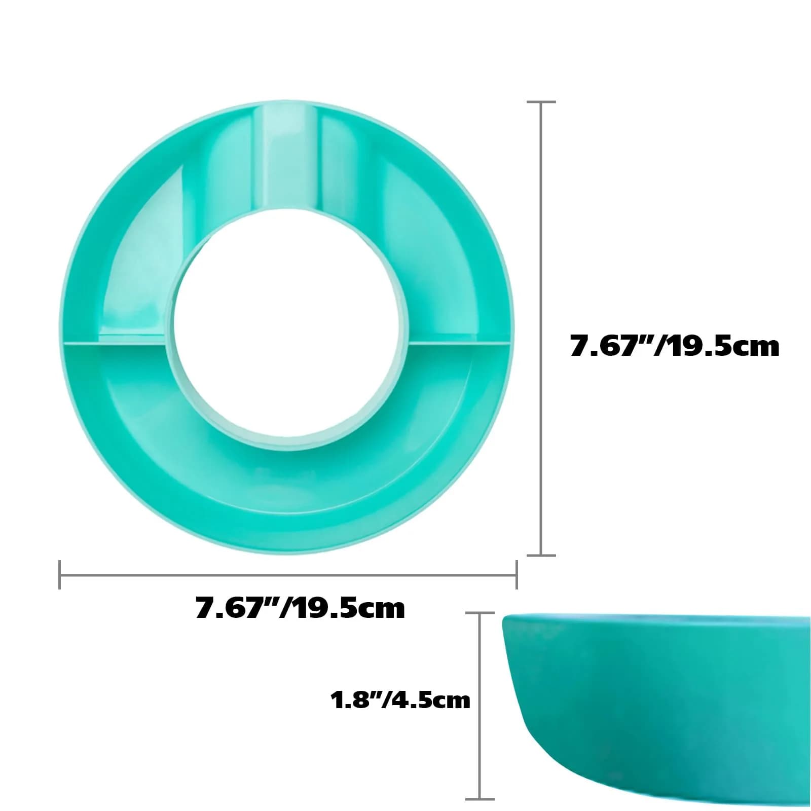 DMTINTA Cream Snack Bowl for Stanley 40 oz Tumbler with Handle | Multi-compartment, 27 oz Capacity - view 3