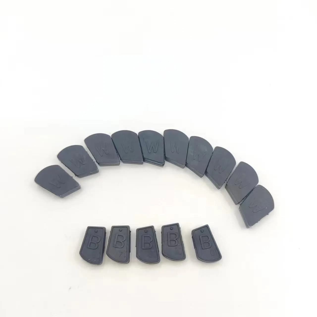 Jouyar Rubber Hammer Caps Hat Cover for Casio Digital Piano PX130 PX150 PX3 PX5 AP6 AP700 CDP100 CDP120 CDP220 CDP230 CDP240 | 15-Piece Set (10 White + 5 Black) — 10 White+5 black