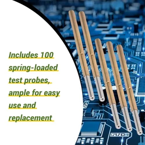 BORDSTRACT Spring Test Probes 100Pcs P125-J | High Accuracy PCB Contact Test Pins thumbnail 4