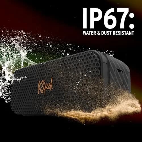 Klipsch Nashville Portable Bluetooth Speaker 17.8cm (7.01") | 24-Hour Playtime, IP67 Waterproof thumbnail 3