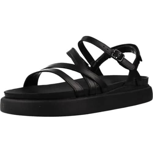 Clarks Women's Aristella RoseSandal, Black Leather, 6.5 | Casual Comfort with Classic Style thumbnail 1