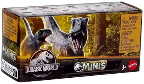 Jurassic World Dinosaurs Minis Surprise Pack of Dinos Box | 3 Blind Boxes, 1.125” Scale Mini Figures, Ages 3+ thumbnail 6