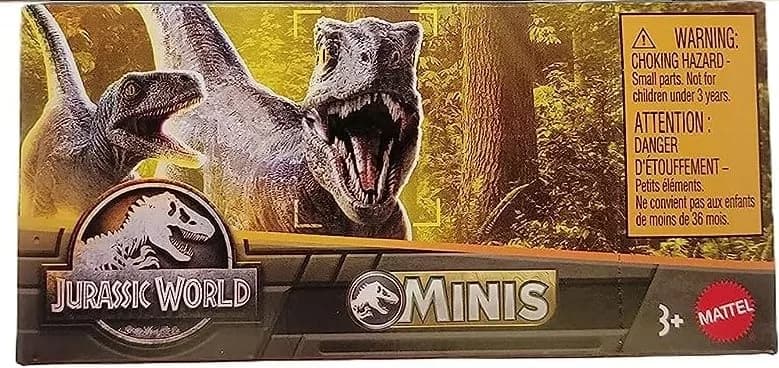 Jurassic World Dinosaurs Minis Surprise Pack of Dinos Box | 3 Blind Boxes, 1.125” Scale Mini Figures, Ages 3+ thumbnail 3