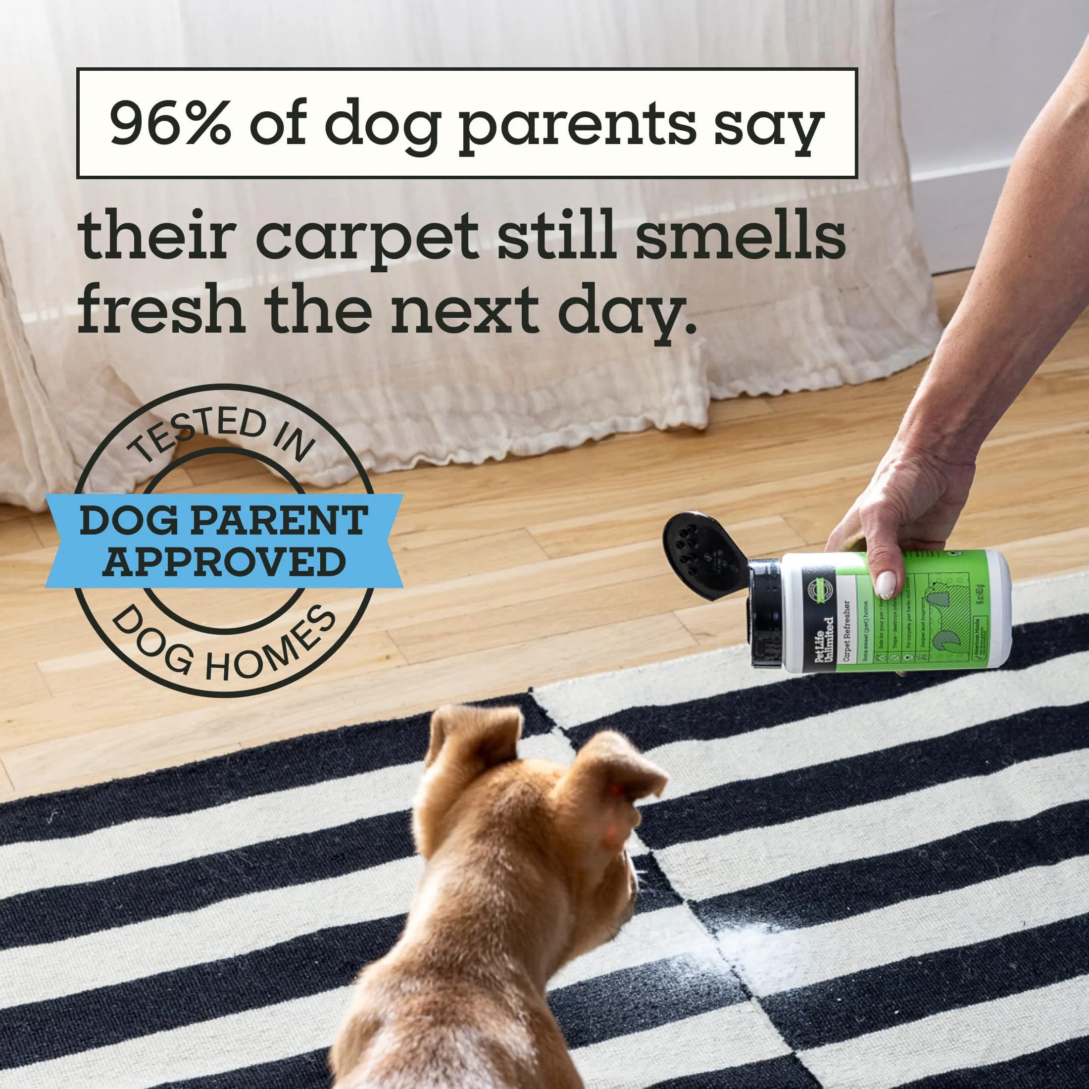 Pet Life Unlimited Carpet Deodorizer Powder - 16 oz Pack of 3 - Juniper Leaf Scent - view 4