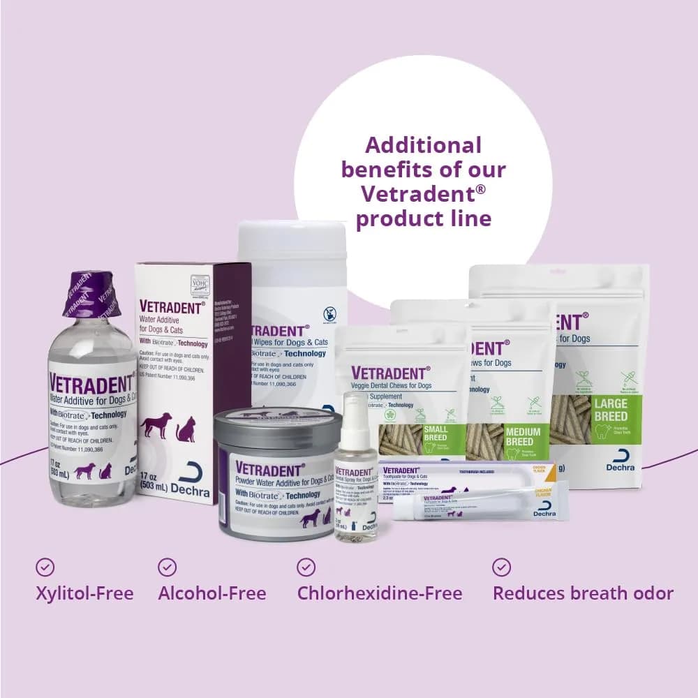 Vetradent Water Additive for Dogs and Cats 493ml (17 oz) | Biotrate Technology for Tartar Control - view 2