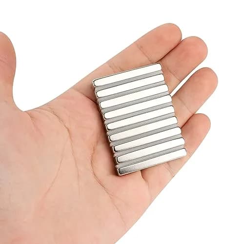 TRYMAG Strong Neodymium Bar Magnets with Adhesive Backing, 40x10x5 mm (25 Pack) | N42 Grade for Heavy Duty Use thumbnail 4