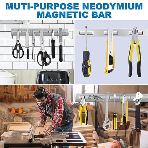 TRYMAG Strong Neodymium Bar Magnets with Adhesive Backing, 40x10x5 mm (25 Pack) | N42 Grade for Heavy Duty Use thumbnail 6