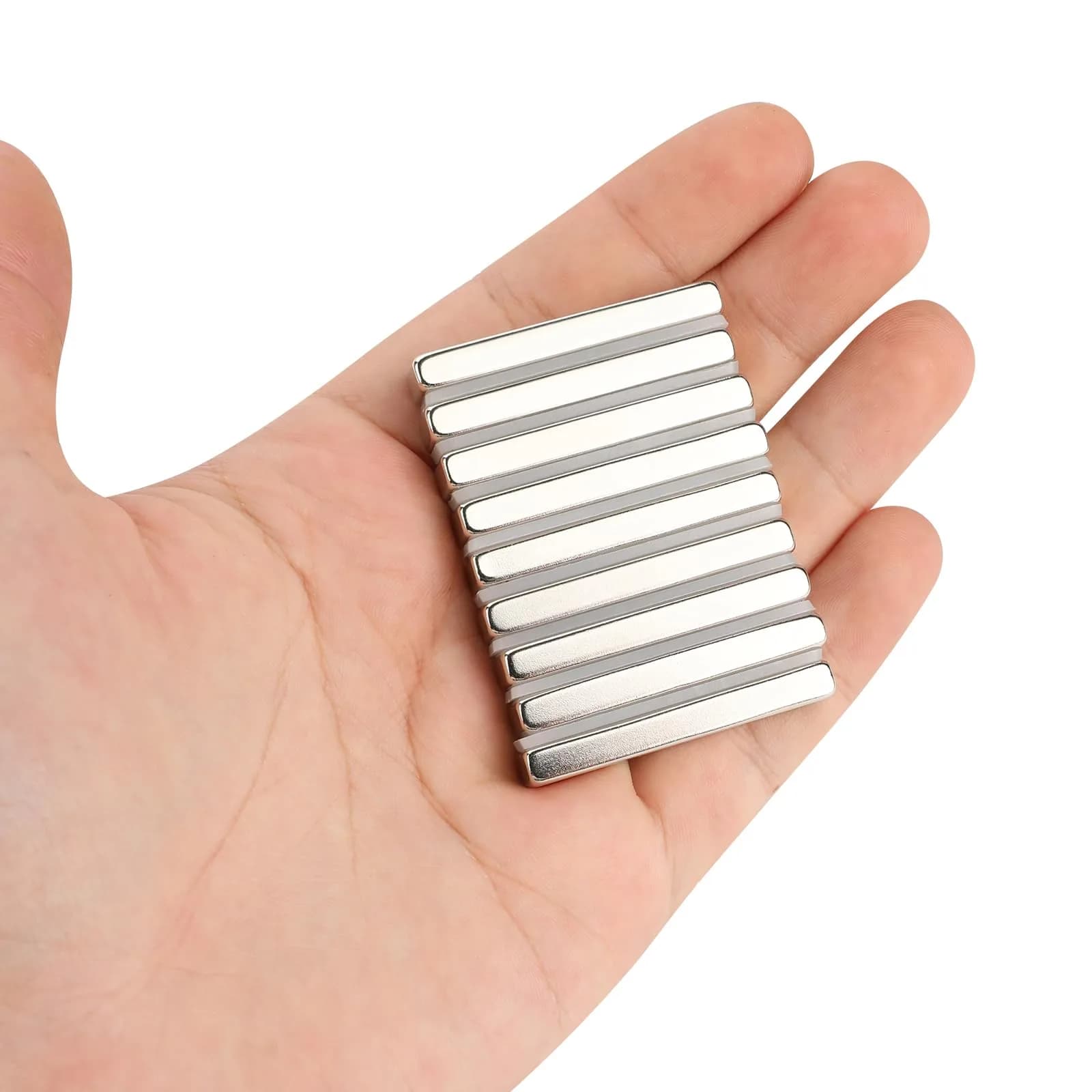 TRYMAG Strong Neodymium Bar Magnets with Adhesive Backing, 40x10x5 mm (25 Pack) | N42 Grade for Heavy Duty Use - view 4