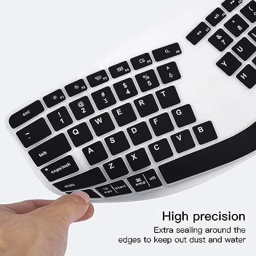 DAMMOMKO Silicone Keyboard Cover for Logitech Ergo K860 Wireless Keyboard | Ultra Thin 0.13mm, Waterproof & Washable thumbnail 4