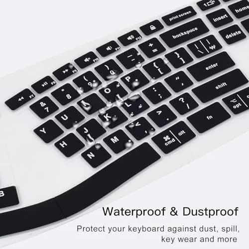 DAMMOMKO Silicone Keyboard Cover for Logitech Ergo K860 Wireless Keyboard | Ultra Thin 0.13mm, Waterproof & Washable thumbnail 6