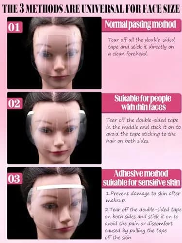 EBANKU Shower Visors Face Shield Eye Shield for Shower 300 PCS Waterproof | Waterproof, Lightweight & Easy to Use thumbnail 3