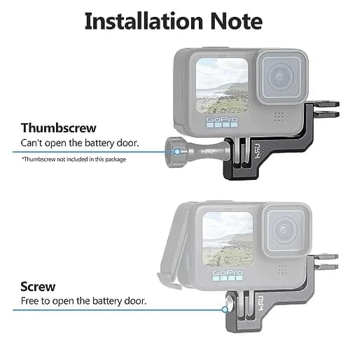HSU Aluminum 90° Vertical Bracket Adapter Elbow Mount for GoPro Black | Supports 90° & 180° Angles thumbnail 6