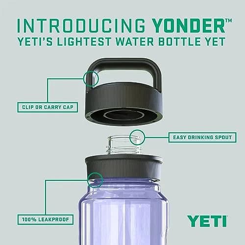 YETI Yonder 600ml (20 oz) Water Bottle with Leakproof Chug Cap | Shatter-Resistant Hydration for Outdoors thumbnail 2
