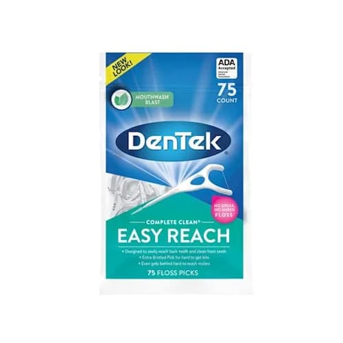 DenTek Complete Clean Variety Pack Floss Picks & Interdental Cleansers 214 Count | Fresh Mint Angles & Slim Brush thumbnail 2