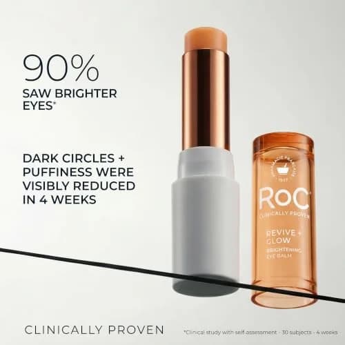 RoC Multi Correxion Revive + Glow Vitamin C Eye Balm Stick 0.14 oz (3.97g) | Clinically Proven for Dark Circles & Puffiness thumbnail 4