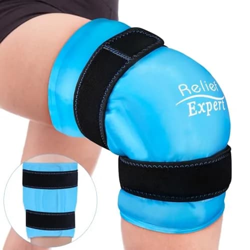 Relief Expert XXXL Knee Ice Pack Wrap Around Entire Knee | Cold Compression for Pain Relief & Recovery thumbnail 1