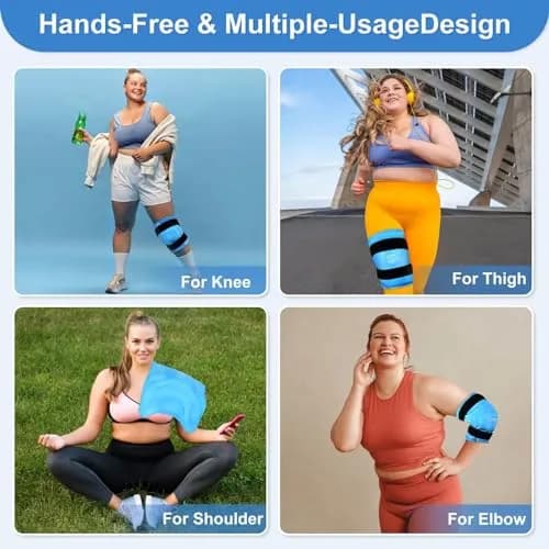 Relief Expert XXXL Knee Ice Pack Wrap Around Entire Knee | Cold Compression for Pain Relief & Recovery thumbnail 4