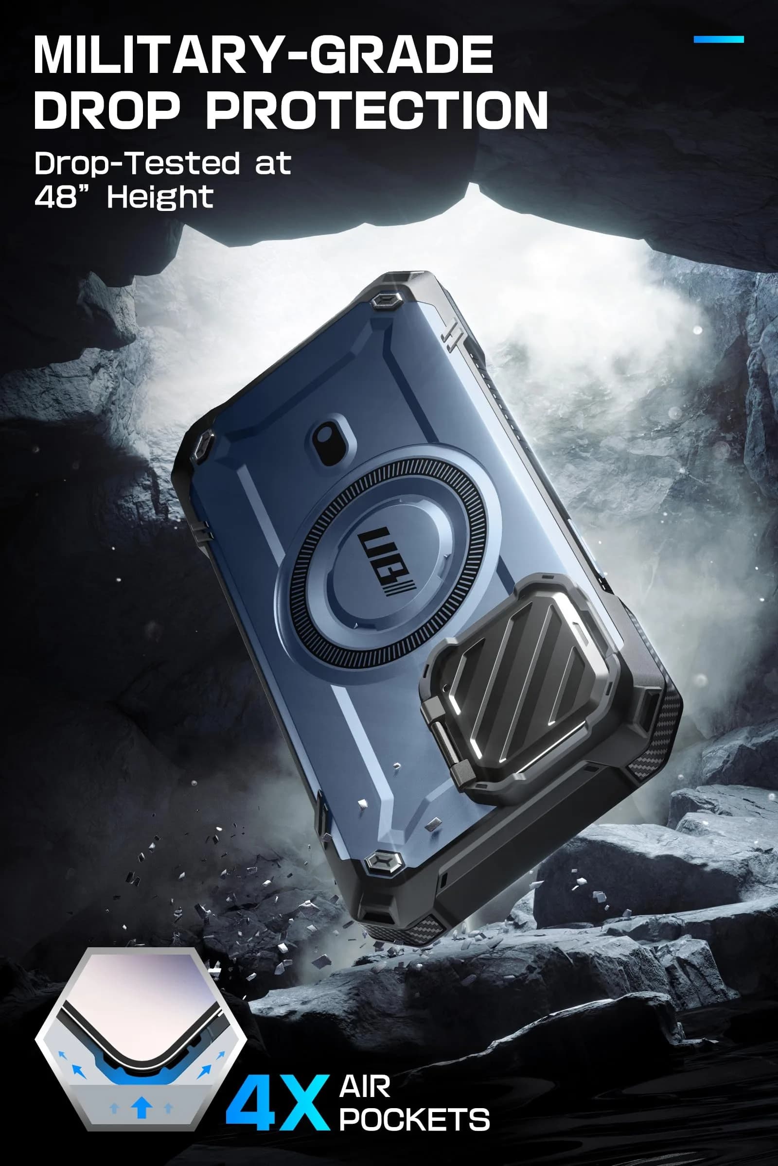 SUPCASE Unicorn Beetle Mag XT Case for iPhone 14 Pro Max / 13 Pro Max with Camera Cover Stand, Tilt, 188g (6.6 oz) - view 6