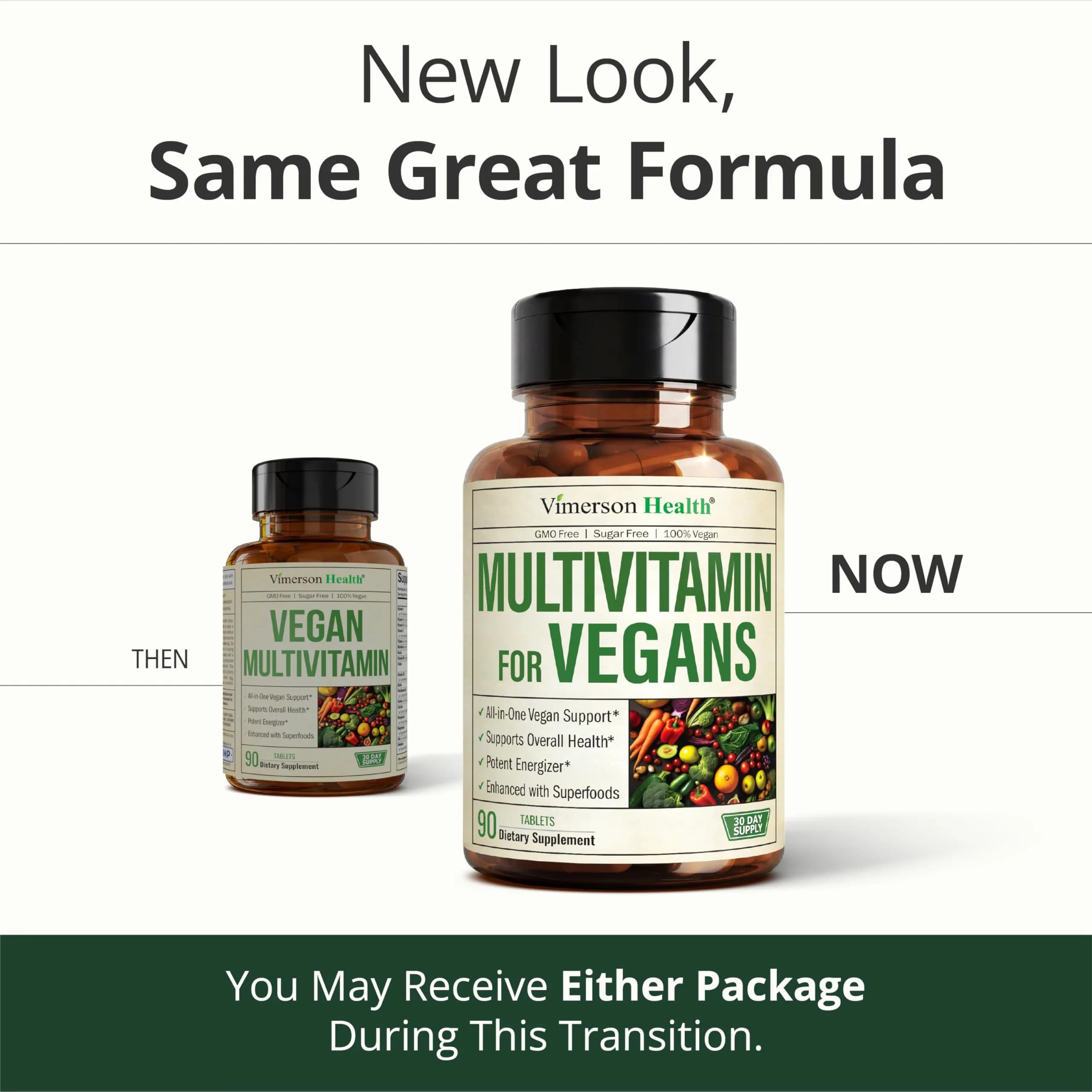 Vimerson Health Vegan Multivitamin for Women & Men, 90 Tablets | Plant-Based Energy & Focus - view 9