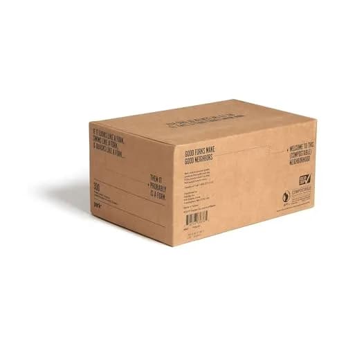 Perk Compostable PLA Forks White 600/Carton | Eco-Friendly, Mediumweight, 6'' thumbnail 3