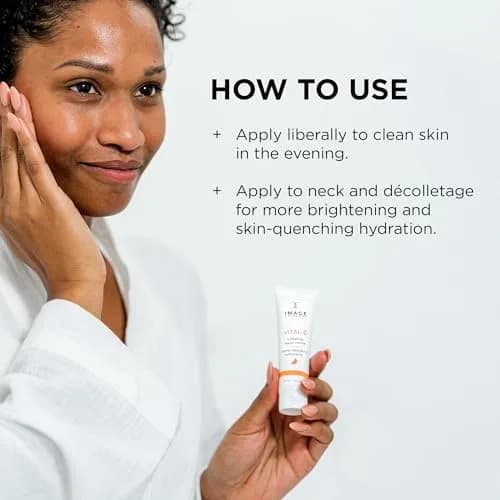IMAGE Skincare VITAL C Hydrating Repair Crème Face Night Cream with Hyaluronic Acid 29.57ml (1oz) thumbnail 4
