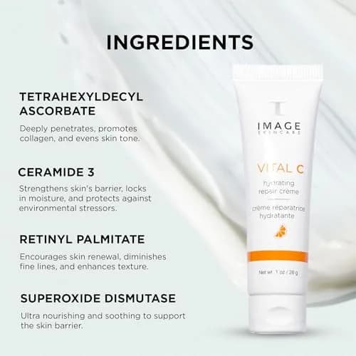 IMAGE Skincare VITAL C Hydrating Repair Crème Face Night Cream with Hyaluronic Acid 29.57ml (1oz) thumbnail 5
