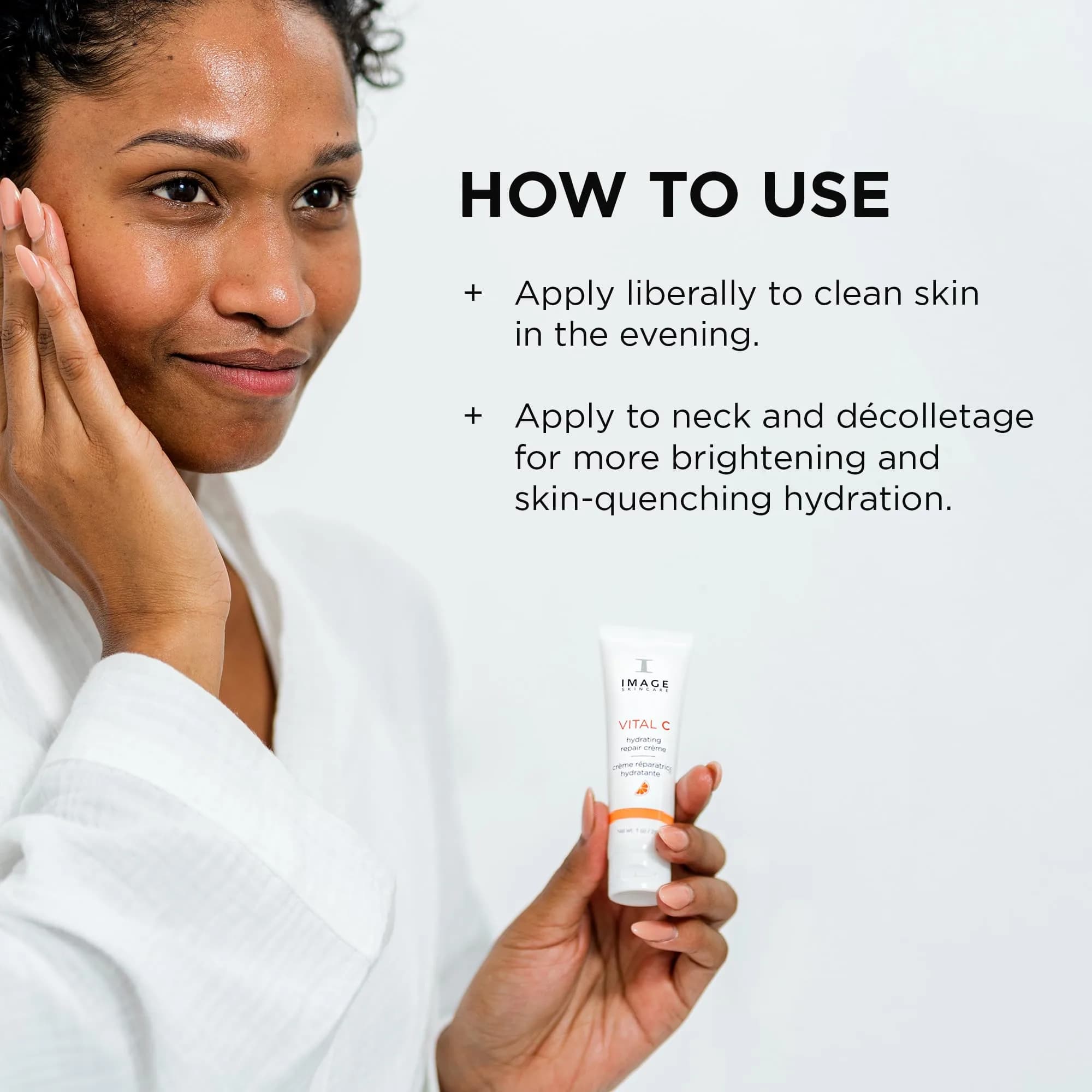 IMAGE Skincare VITAL C Hydrating Repair Crème Face Night Cream with Hyaluronic Acid 29.57ml (1oz) - view 4
