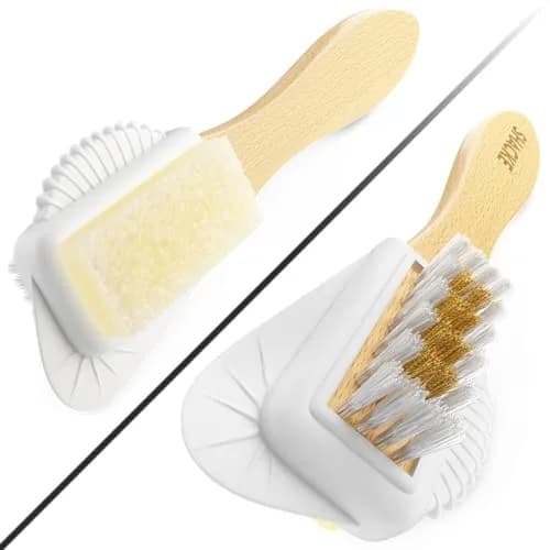 Shacke 4-Way Suede & Nubuck Brush Cleaner with Eraser, White | Cleans Shoes, Boots, Jackets, Furniture thumbnail 3