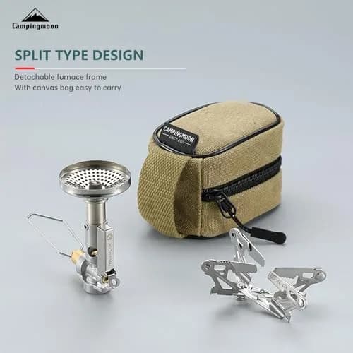 Campingmoon XD-2F Portable Foldable Stove | 3.3kW High-Efficiency Burner, Piezo Igniter, 4-Flex Pot Support, Ultralight 92g thumbnail 6