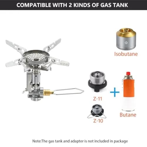 Campingmoon XD-2F Portable Foldable Stove | 3.3kW High-Efficiency Burner, Piezo Igniter, 4-Flex Pot Support, Ultralight 92g thumbnail 7