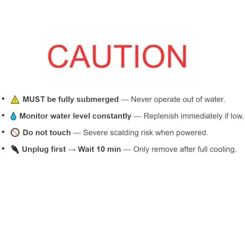 AQUANEAT 25W Betta Fish Tank Heater | Preset 78°F Mini Submersible Aquarium Heater with Thermometer thumbnail 3