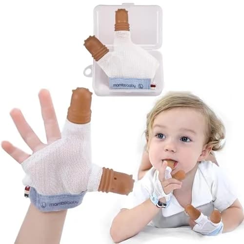 Elfzone Thumb Sucking Guard for Kids 1-2 Years | Breathable Silicone & Adjustable Fit thumbnail 1