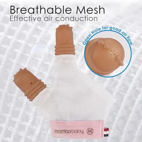 Elfzone Thumb Sucking Guard for Kids 1-2 Years | Breathable Silicone & Adjustable Fit thumbnail 2