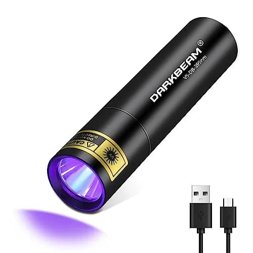 DARKBEAM UV Black Light 395 NM Mini USB-C Powerful Compact thumbnail 1