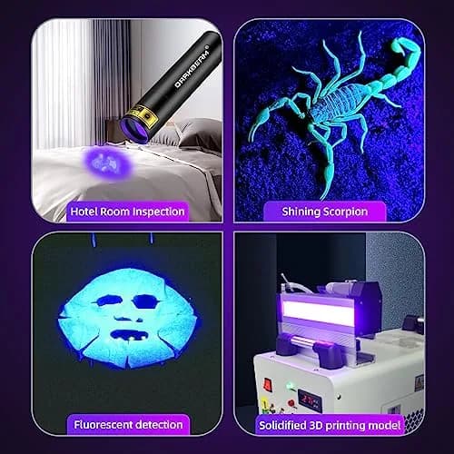 DARKBEAM UV Black Light 395 NM Mini USB-C Powerful Compact thumbnail 7